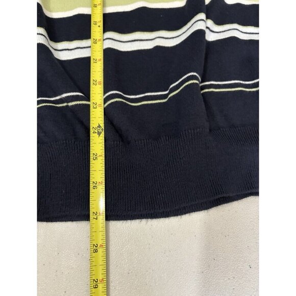 Nautica Vintage Sweater  Striped Mens XL  Crew Neck Preppy - Picture 8 of 10